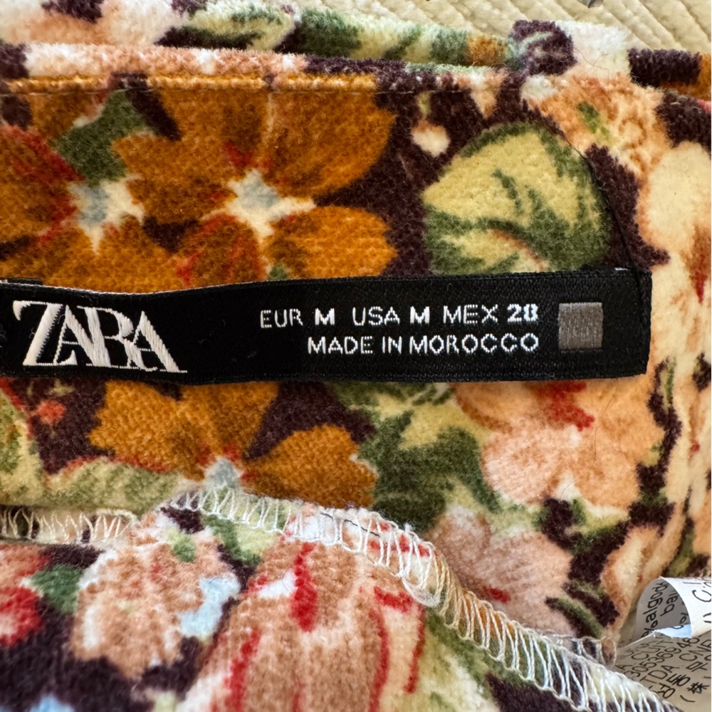 Zara Floral Mini Skirt - Multicolor - Picture 5 of 6